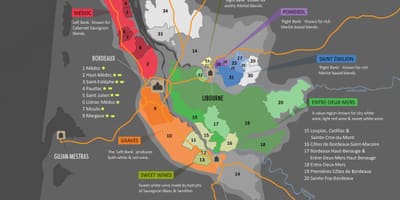 Карта Бордосское вино каприз