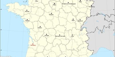 Общини Бордо картата