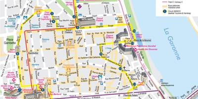 Карта на местоположението Бордо